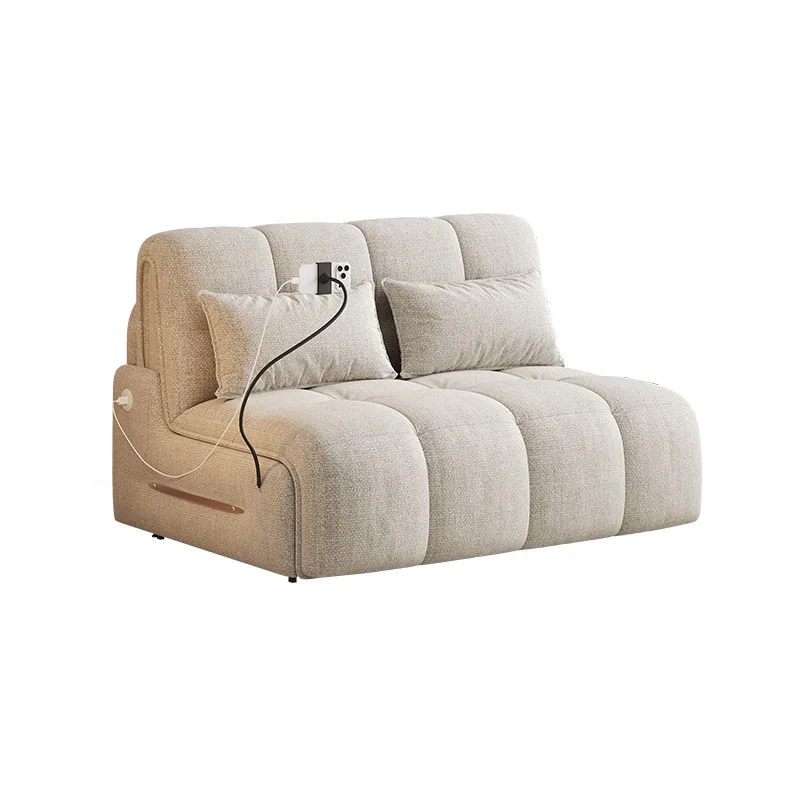 

Intelligent voice remote control folding retractable electric sofa bed small apartment