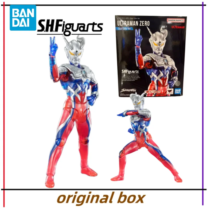 

Bandai Figure Model Ultraman Zero SHF Clear Color Ver Anime Figures Toys Collectible Gift for Kids Genuine New Unopened