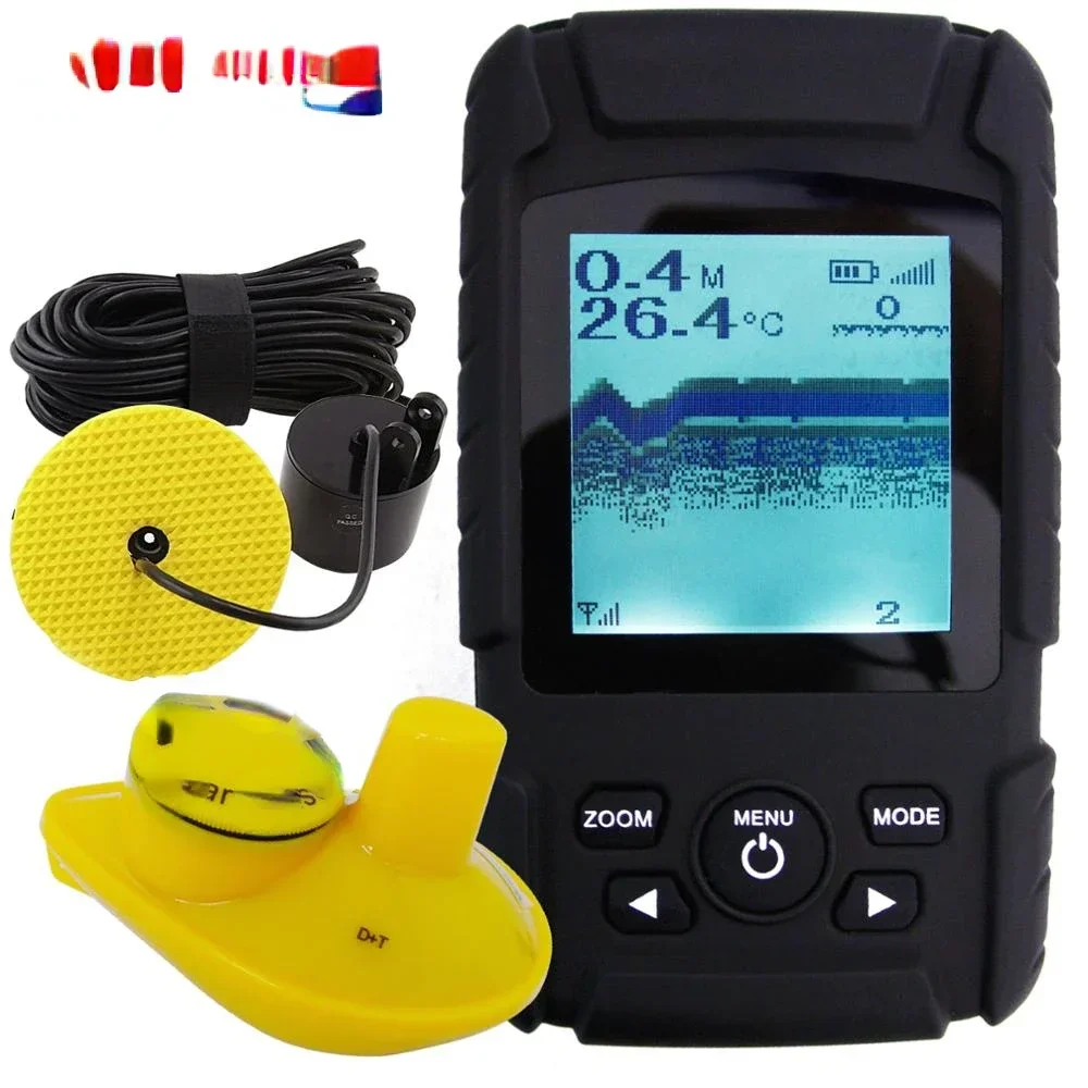 

Hot salesHot salesLUCKY RUSSIAN 2-in-1 Fish Finder Waterproof Transducer 328ft / 100m & 180m, Wired/Wireless Sensor (OEM Packagi