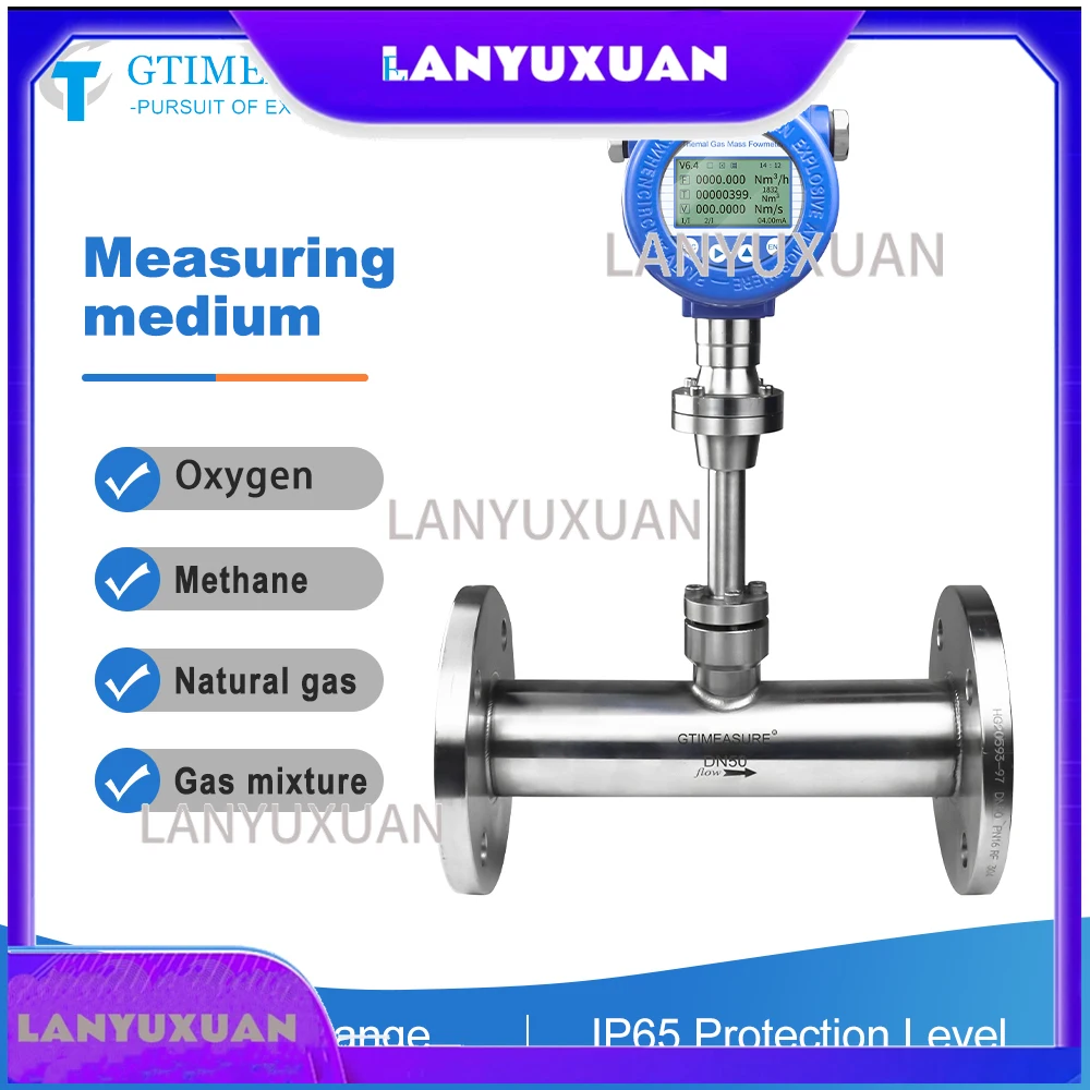 Thermal Mass Flow Meter for Marsh Nitrogen Natural Flow Measurement Industrial Process Control