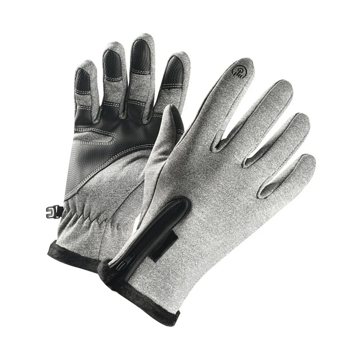 

Водонепроницаемые перчатки с сенсорным экраном, ветрозащитные теплые велосипедные перчатки для бега, противоскользящие перчатки для занятий спортом на открытом воздухе для мужчин и женщин, Xl серый цвет