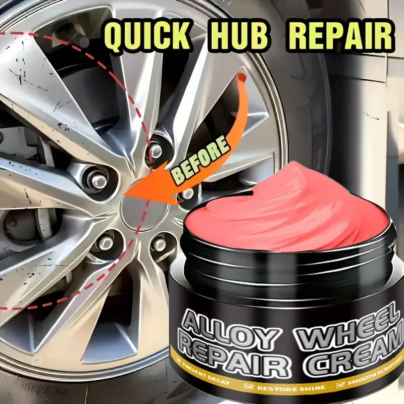 مجموعة معجون إصلاح محور العجلة المصنوعة من السبائك العالمية، وإصلاح الخدوش، وتلميع مطلي بالكروم ومعجون تلميع محور العجلة