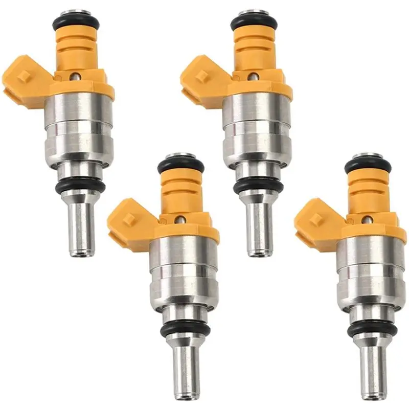 Plain 4Pcs Fuel Injector Nozzle Flow Matched Fuel Injector 0K30E13250 For KIA Rio 1.6L 1.5L 2001-2005 0K30E-13250 Car Spare Part