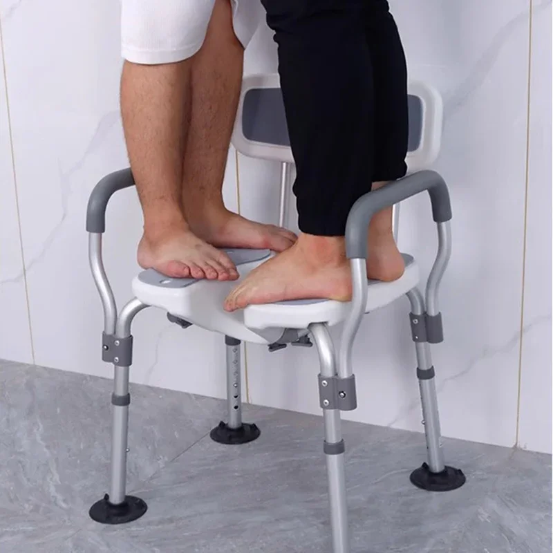 Modern Stool Ergonomic Shower Chair With Backrest Tabouret Pliant Portable Taboret Sillas Plegables Portatiles Home Furniture