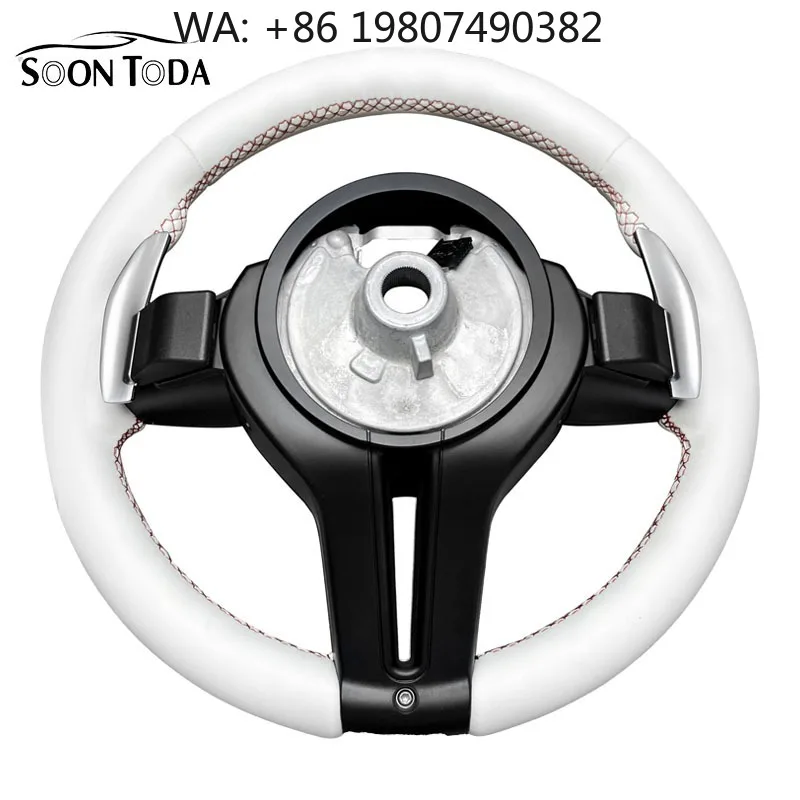 

Multi Tone Leather Wrapped Carbon Steering Wheel, Custom Sport Mod Parts Fit New Generation Compact Sedan & Mid Size SUV Upgrade