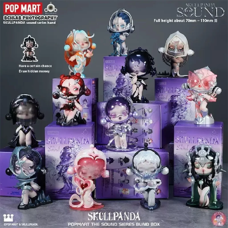 Limited Edition New Popmart Bubble Mart Skullpanda Sound Series Doll Decoration Collection Fashion Trend Ornament Gift