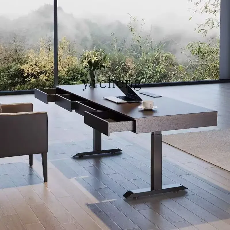 DSA  minimalist intelligent electric lifting desk modern simple solid wood computer work desk
