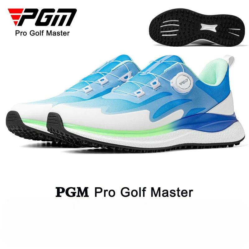 

PGM Men's Golf Shoes Sports Sneakers Super Soft Popcorn Midsole Knob Shoelaces Breathable and Anti-slip Golf Shoes XZ412