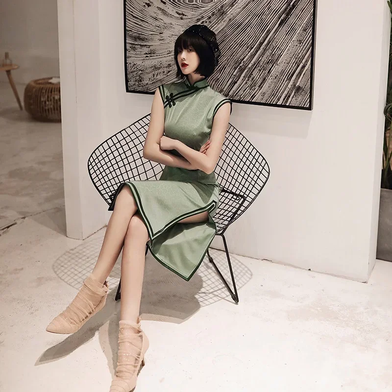 2024 традиционный костюм Cheongsam Shanghai Qi Tang, винтажное восточное современное китайское платье Qipao 102 MN3