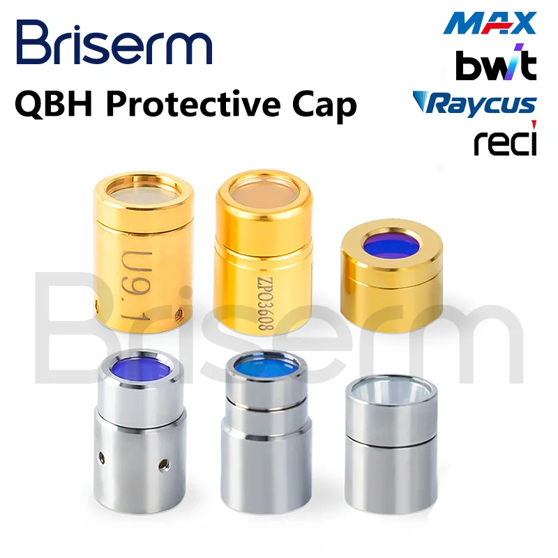 Lente protectora Raycus Max IPG Reci QBH D12.8 H12 D12.8 H16 QBH tapa protectora para fuente láser Raycus fibra óptica