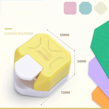 Fromthenon 3-in-1 Corner Rounder Punch Photo Cut R4/R7/R10mm Round Corner Trimmer Cutter for Card Photo Paper Laminating Pouches