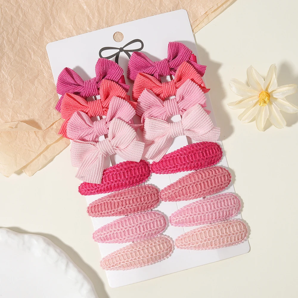 16 Stück/Set, süße Haarspangen mit Schleifenmuster und BB-Clips, Haaraccessoires, geeignet für Kinder, Babys und Mädchen, als Geschenk. – Detail 15