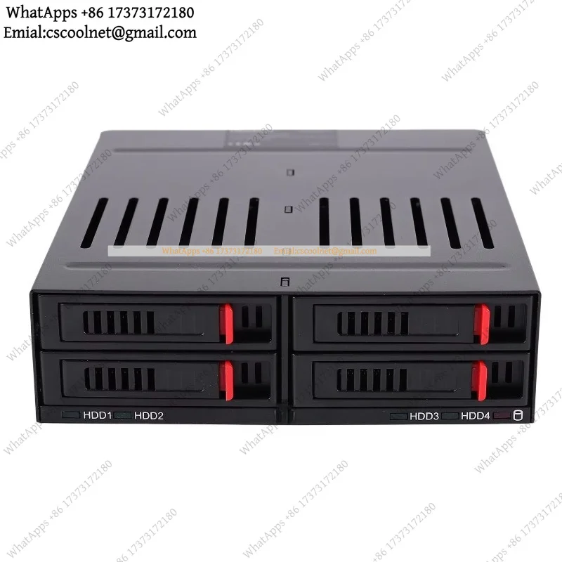 JS01 HE-2006 4 Slots 2.5 Inch SATA Internal Mobile Rack Hard Drive Case With LED Indicator Built-In Fan Electronic Accessories