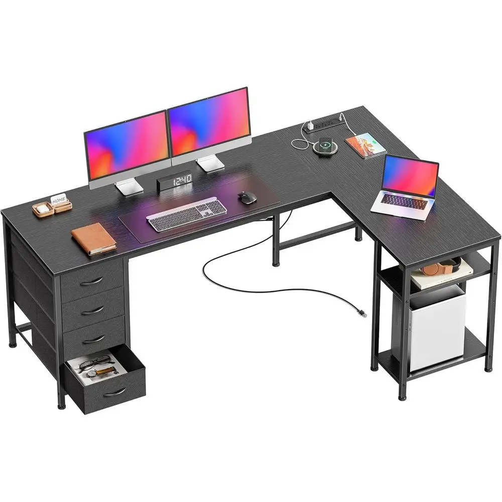 63 Inch L Shaped De…