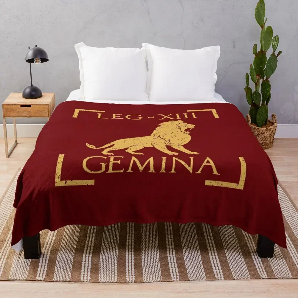 

Legio XIII Gemina Lion Emblem Roman Legion Throw Blanket Warm Comfortable Blanket Gift for Parents Friends