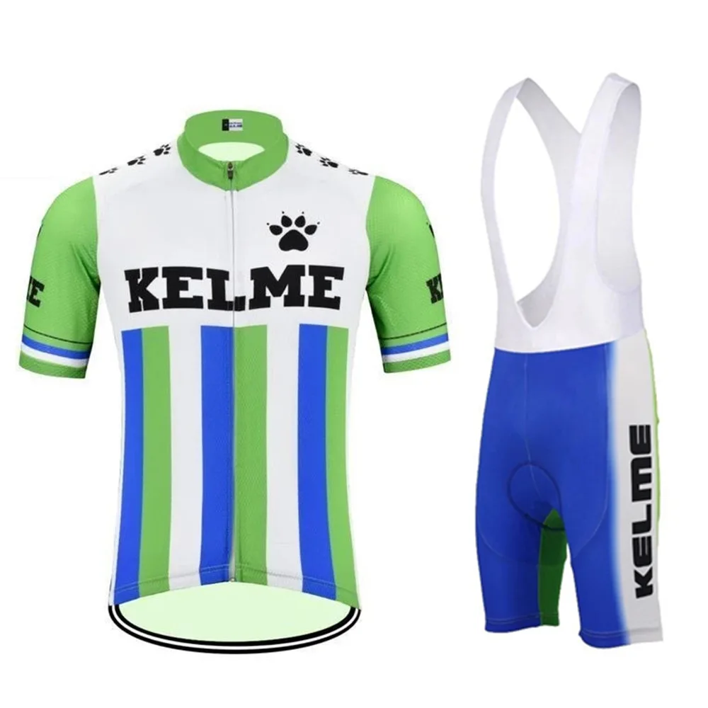 Summer Team Kelme Cycling Jerseys 20D Bib Set MTB Bicycle Clothing Ropa Ciclismo Road Bike Wear Men\'s Short Maillot Culotte Suit