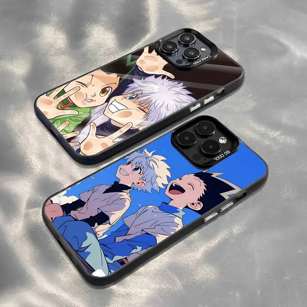 Funda de teléfono Anime HunterS-X-HunterS-HxH para IPhone 17 16 15 14 13 12 Mini 11 8 7 Pro Max Plus funda de teléfono colorida