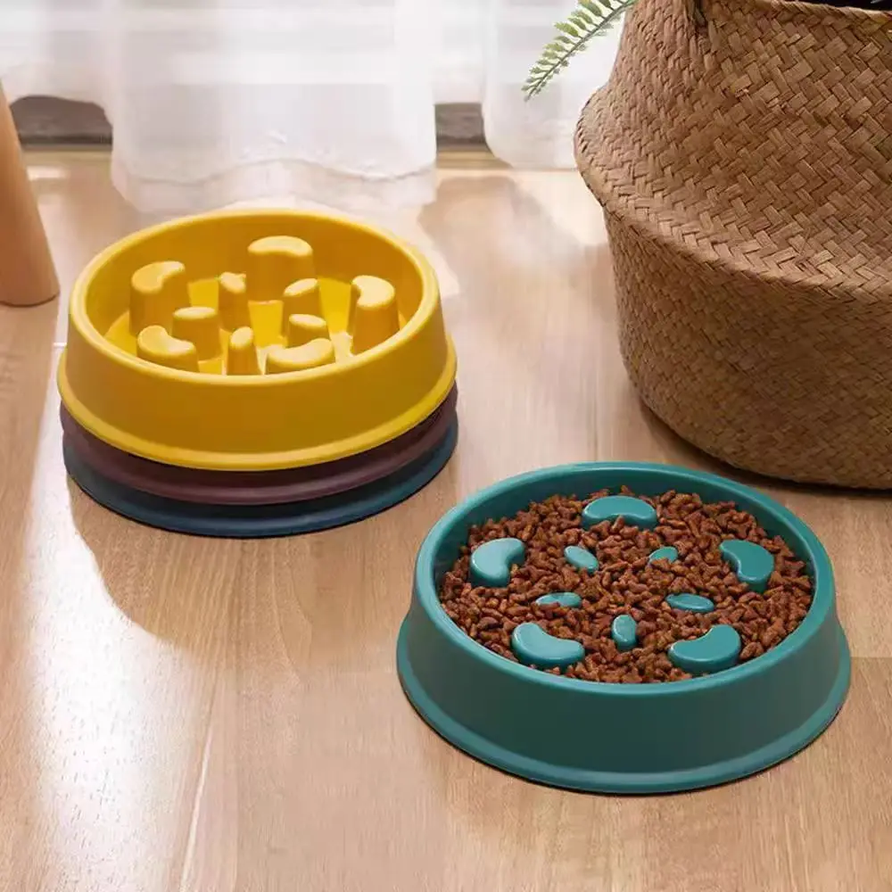 1 unidad/comedero de alimentación lenta para gatos y perros, comedero antivuelco, tazón de comida para mascotas, dispositivo antiasfixia