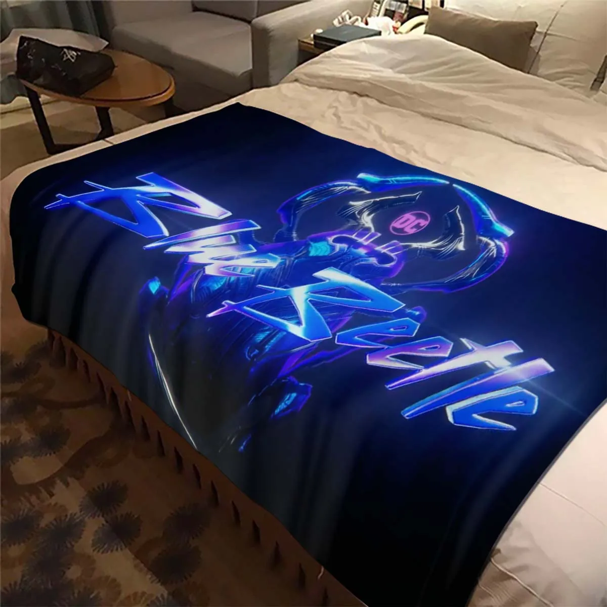 Blue Beetle Movie Throws Blanket 3D printing Super hero Sofa Blanket  Adults and Children Bedroom Living Room Decoration Blanket