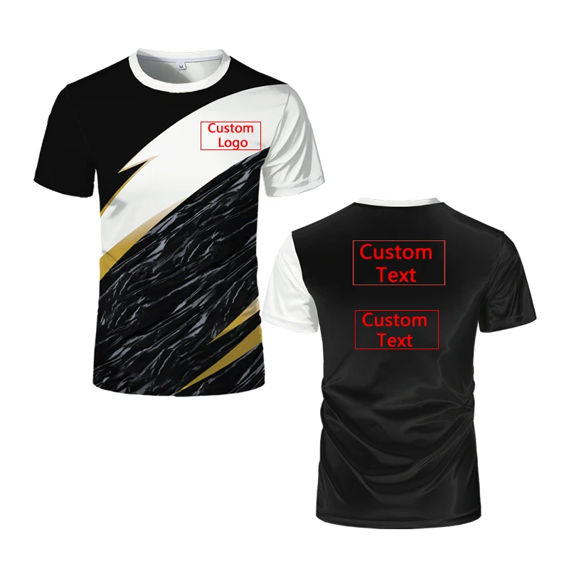 Badminton Tennis Custom Jersey T-shirt Personalized DIY Breathable T Shirts Print On Demand Unisex Customized POD Men Tops