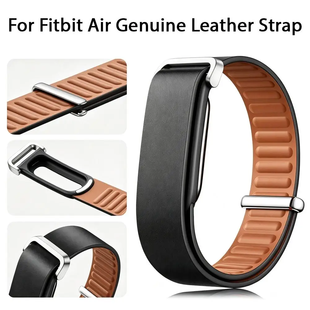 For Google Fitbit Air Watch Strap Leather Loop Sports Strap Outdoor Bicycle Running Watch Replacement Parts