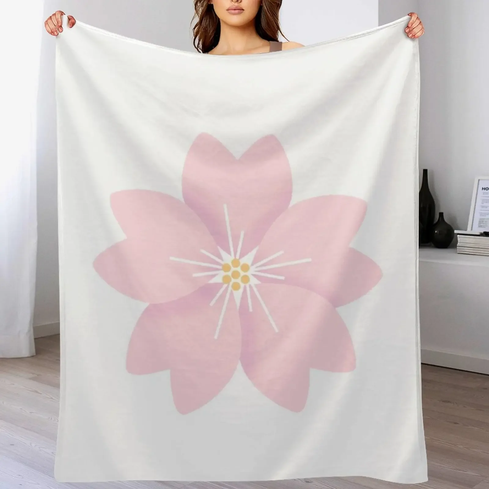 

Sakura Flower Throw Blanket for babies Picnic Stuffeds Quilt Blankets
