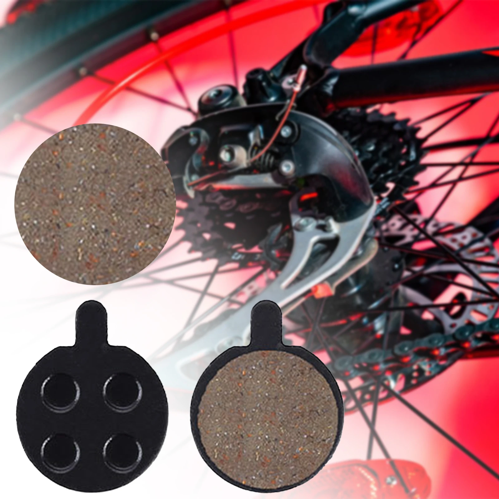 Semi-Metal Discs Brake Pads For Mountain Bike Compact Lightweight Bike Brake Pads For Mountain Bike