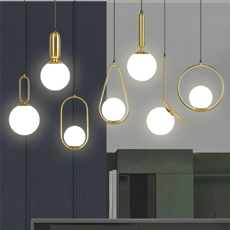 Modern Pendant Light Living Room Dining Nordic Pendant Lamp Restaurant Kitchen Hanging Lights Ceiling Chandelier Bedroom Beside