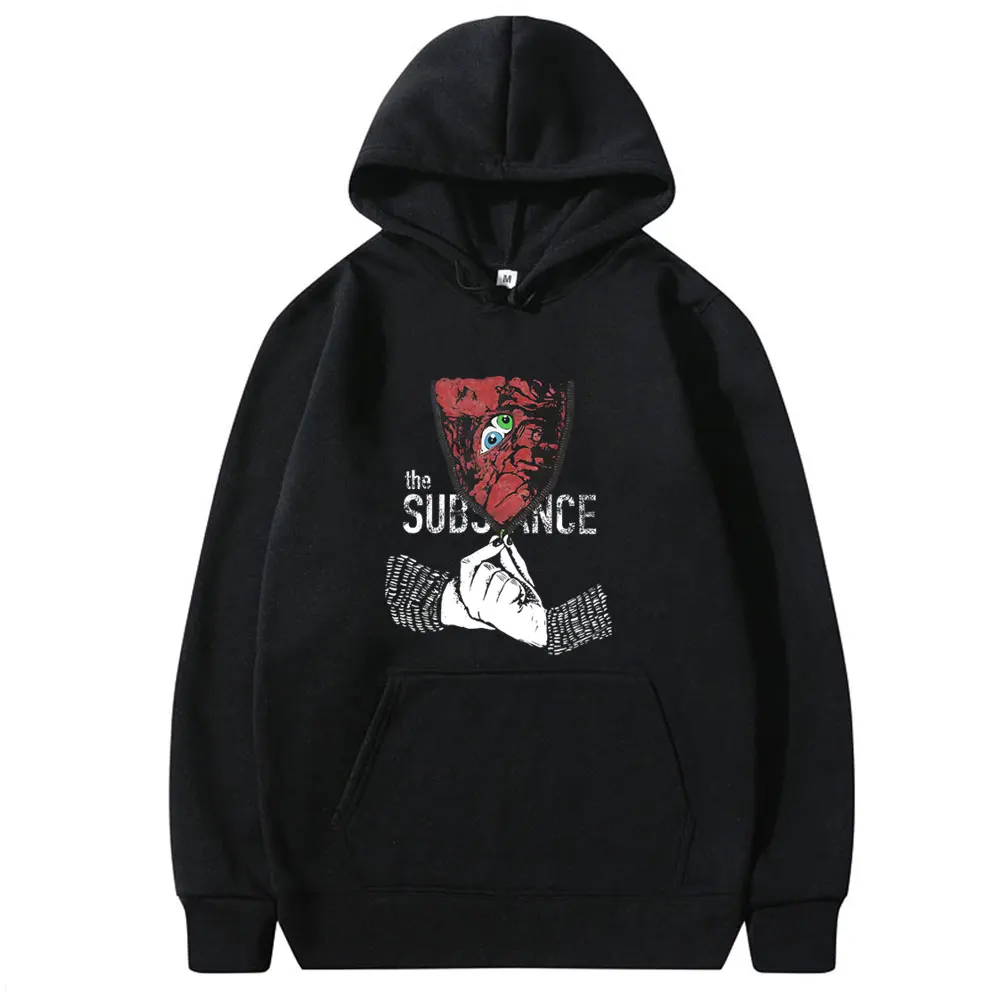 

Horror Movie The Substance Graphic Hoodie Male Fashion Hooded Sweatshirt Men Women Clothing Casual Oversized Pullover Hoodies