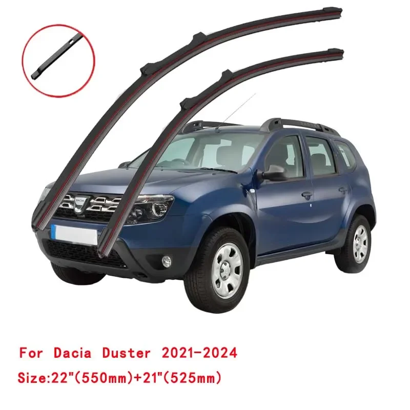 

For Dacia Renault Duster 2010-2024 HS HM Car Windshield Wiper Blade Front Windscreen Windshield Brushes Washer Window Cleaning