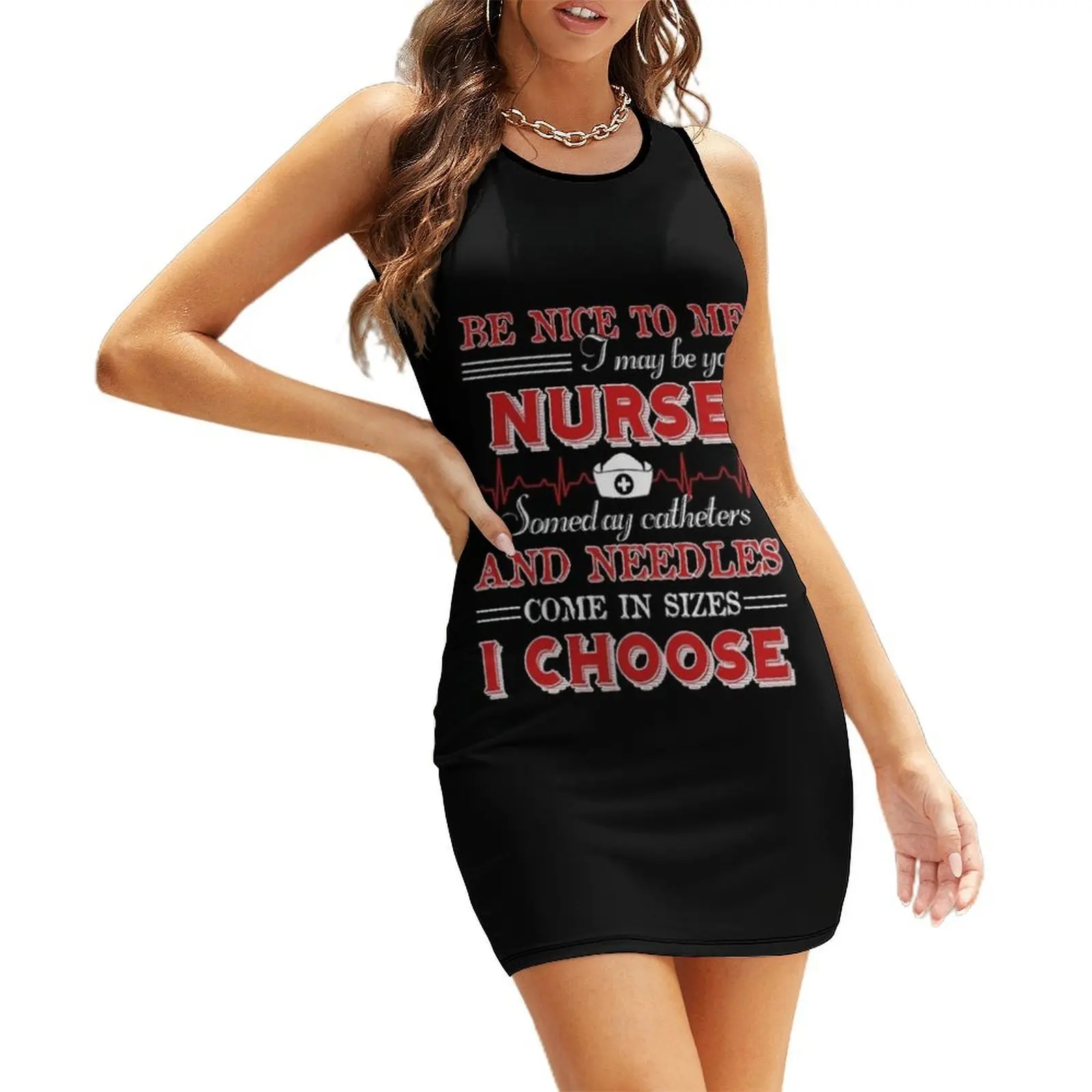 

I May Be Your Nurse Someday Sleeveless Sundress party dress women elegant luxury dress summer cute dress