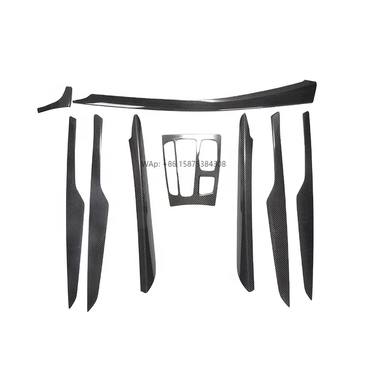 

9PCS Carbon Fiber Car Accessories Interior Kit Cover Trim Sticker for X5 F15 2014-2017