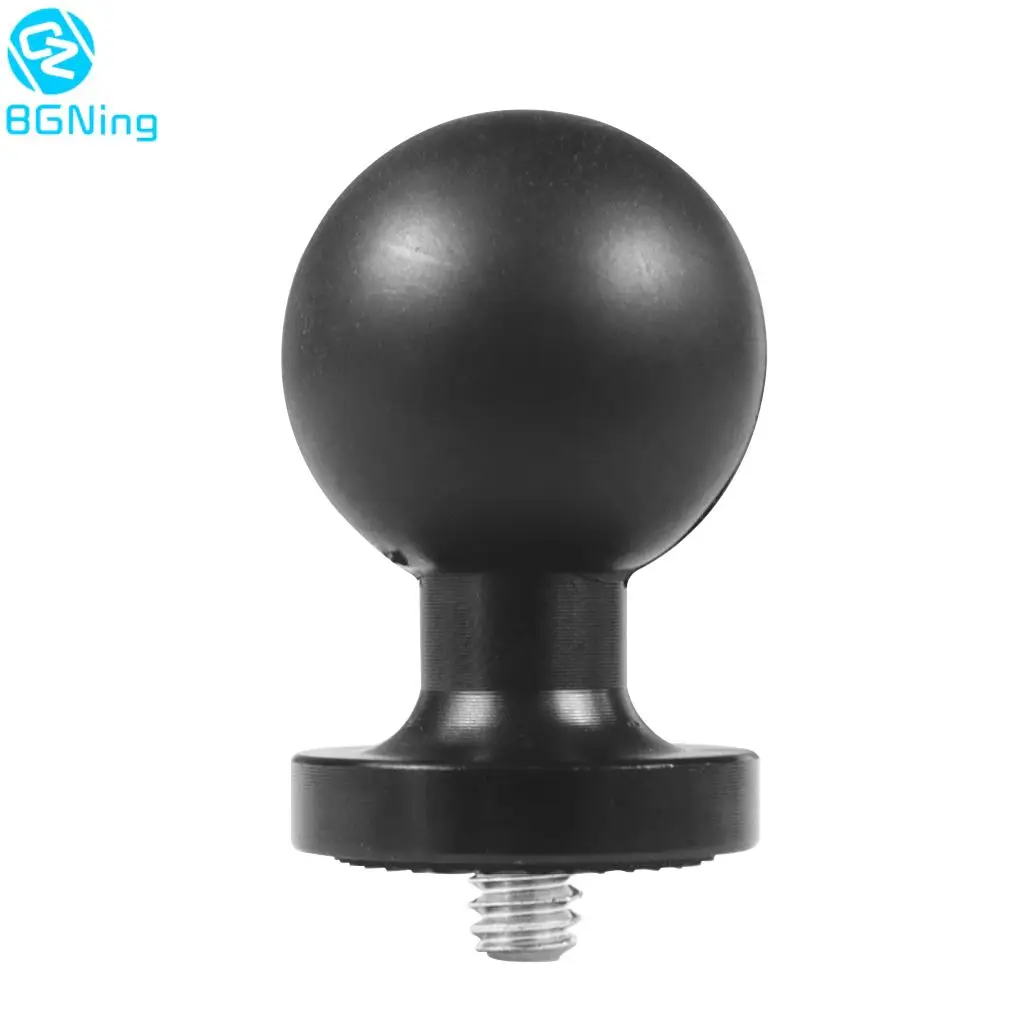 25mm 1 inch Ball Head Mount Adapter 1/4 Thread Super Clamp Clip for GoPro Motorcycle Bike Riding Extension Action Camera Bracket