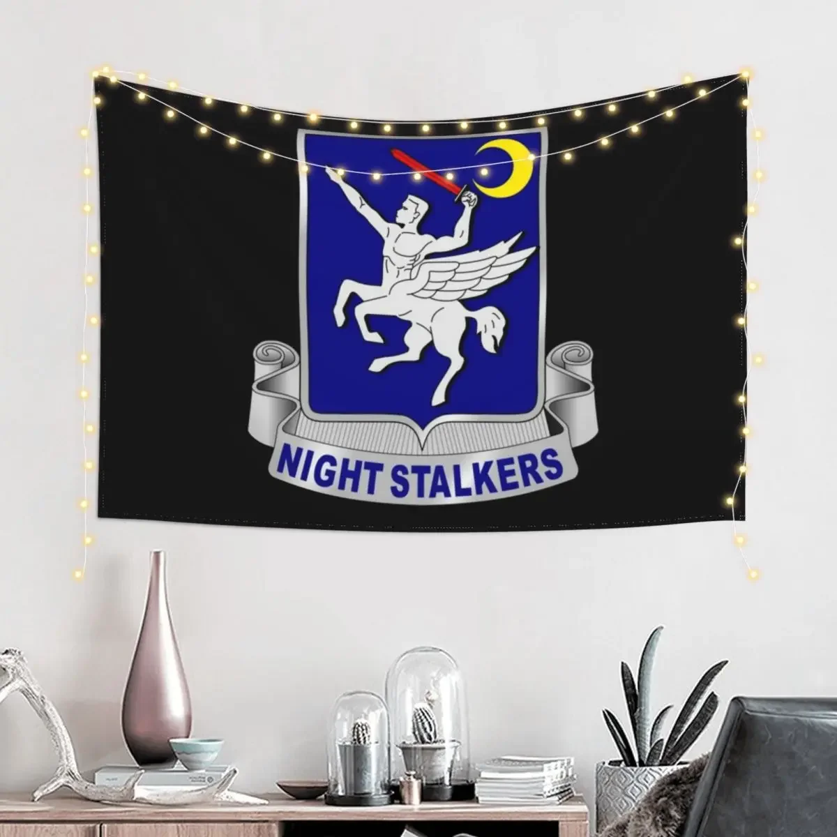 160th SOAR Night Stalkers Tapestry Decor Home Room Decoration Korean Style Tapestry