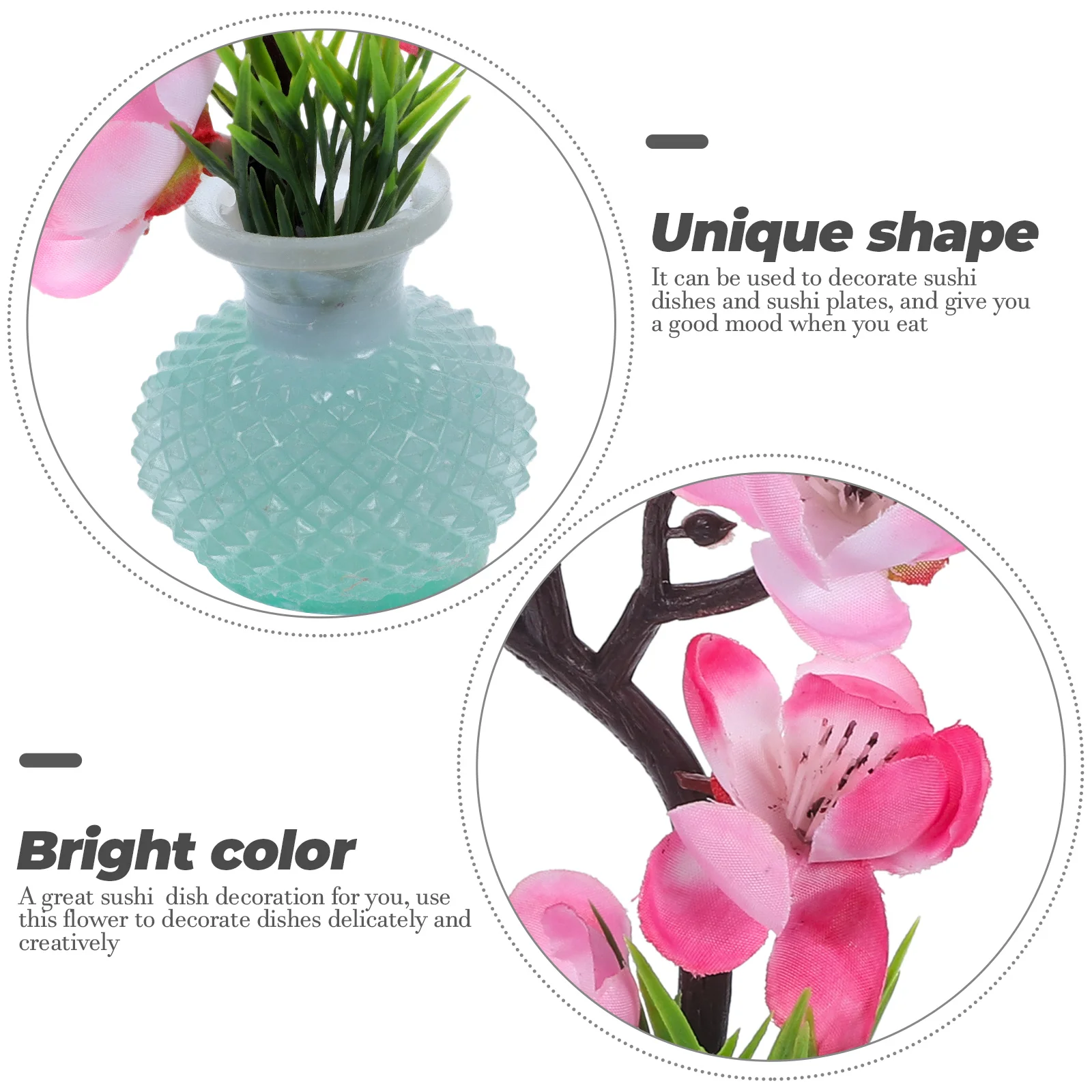 

Exquisite Sashimi Artificial Cold Dish Ornament Decoration Fake Sushi Restaurant Accessory Hotel Sushi Plate Decor Dish Flower