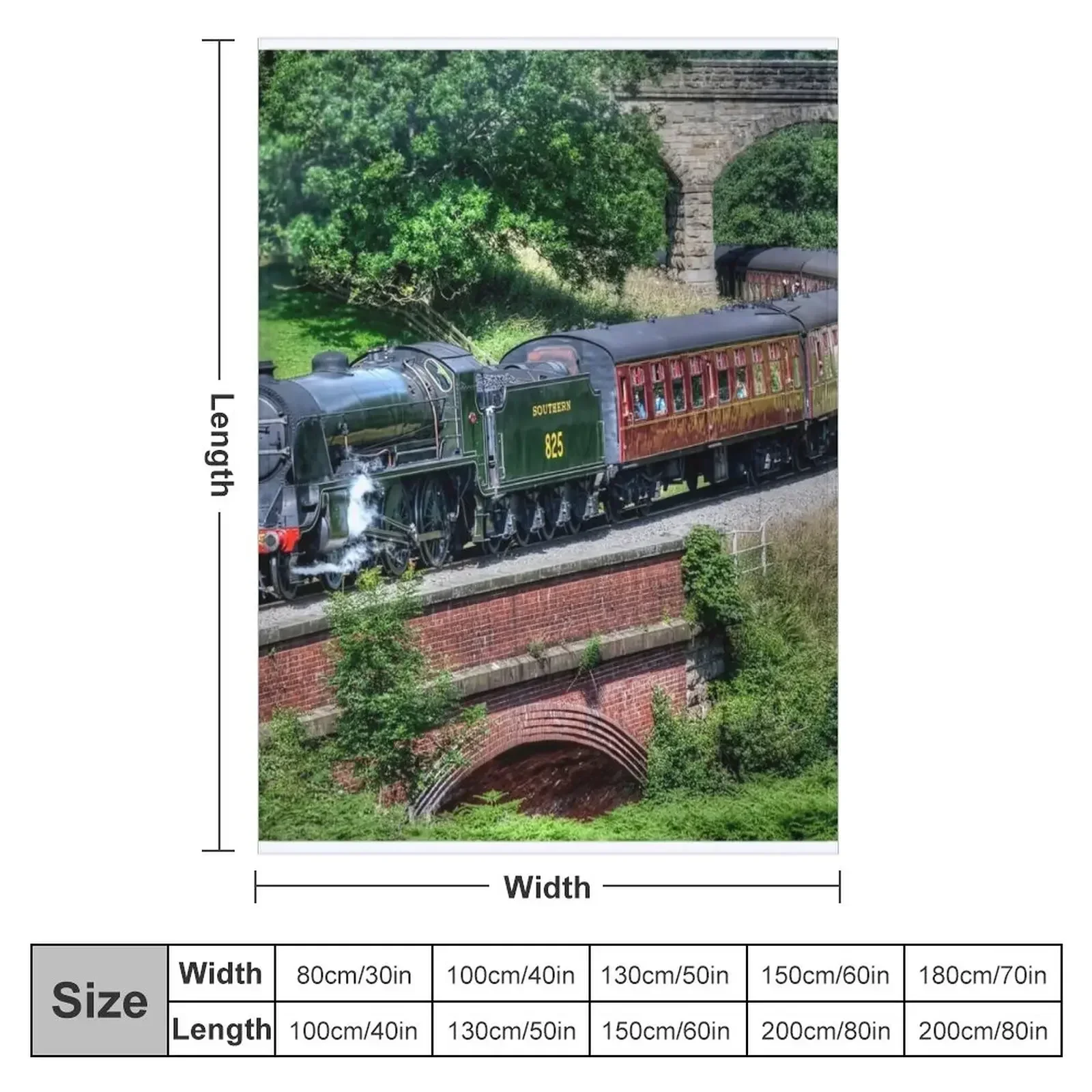 Southern 825 Locomotive Throw Blanket Extra Large Throw Decorative Throw Moving Designers Blankets