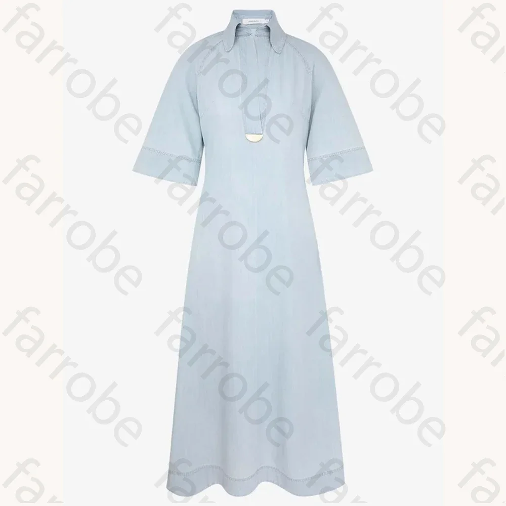 Maßgeschneidertes, elegantes Denim-Midikleid, A-Linie, Abendkleider, Anlass, formell, exquisit, hochwertige Abschlussball-Party-Kleider für Damen