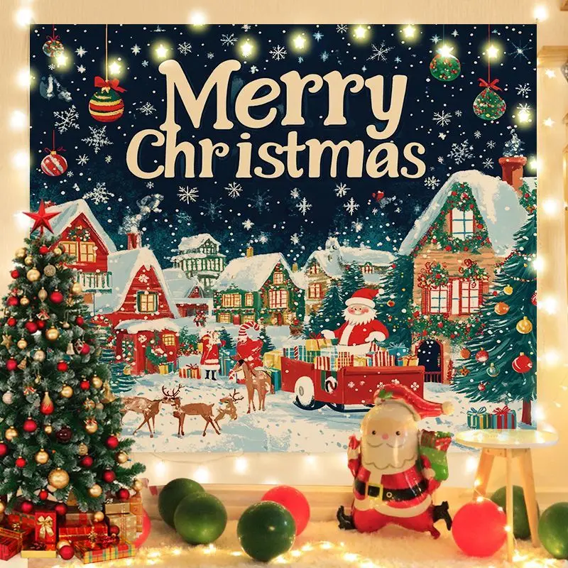 

17 Options！Christmas Store Decorations，Eye-Catching Store Decor，Room Decor，Wall Decor，Background Cloth，Room Makeover