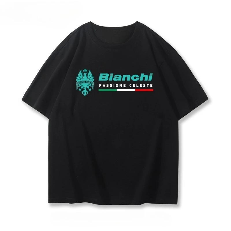 

Personalized Cycling T-shirt Men Summer Trend Loose and Comfortable Short-sleeved Cotton Crew Neck Top Men's and Women's T-shirt