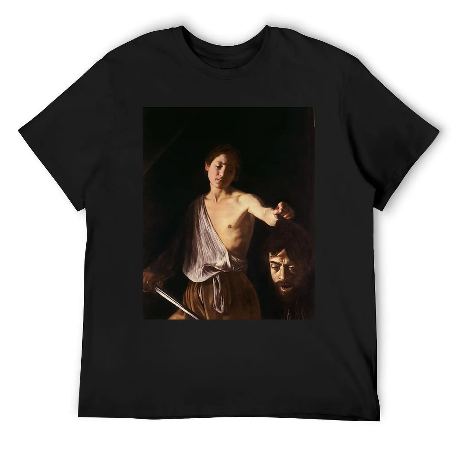 

DAVID WITH THE HEAD OF GOLIATH - CARAVAGGIO T-Shirt funny gifts fashion shirts anime clothes t shirts for men