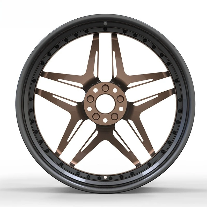 Forged wheel hub 18/19/20 inch two-piece car wheel hub bright black antique color change