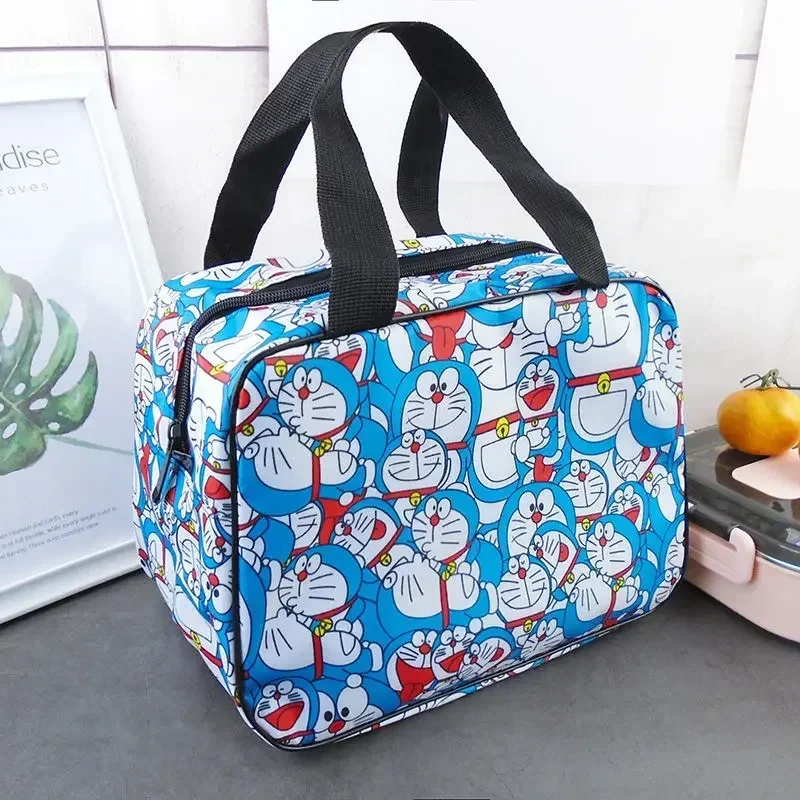 

Children's Meal Bag Thermal Insulation Tote handbag Doraemon girl boy canves Bento Bag Cartoon Lunch Box Bag