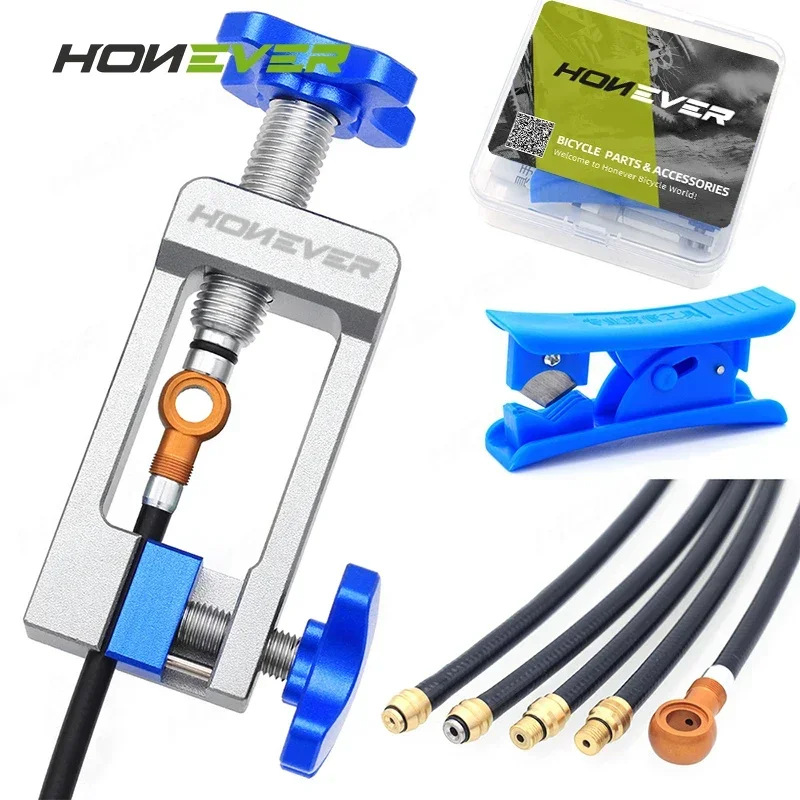 Honever Bike Hydraulic Brake Cable Set Oil Needle Installation Tool T-Head Tube Oil Tube Cutter Bicycle Repair Tool