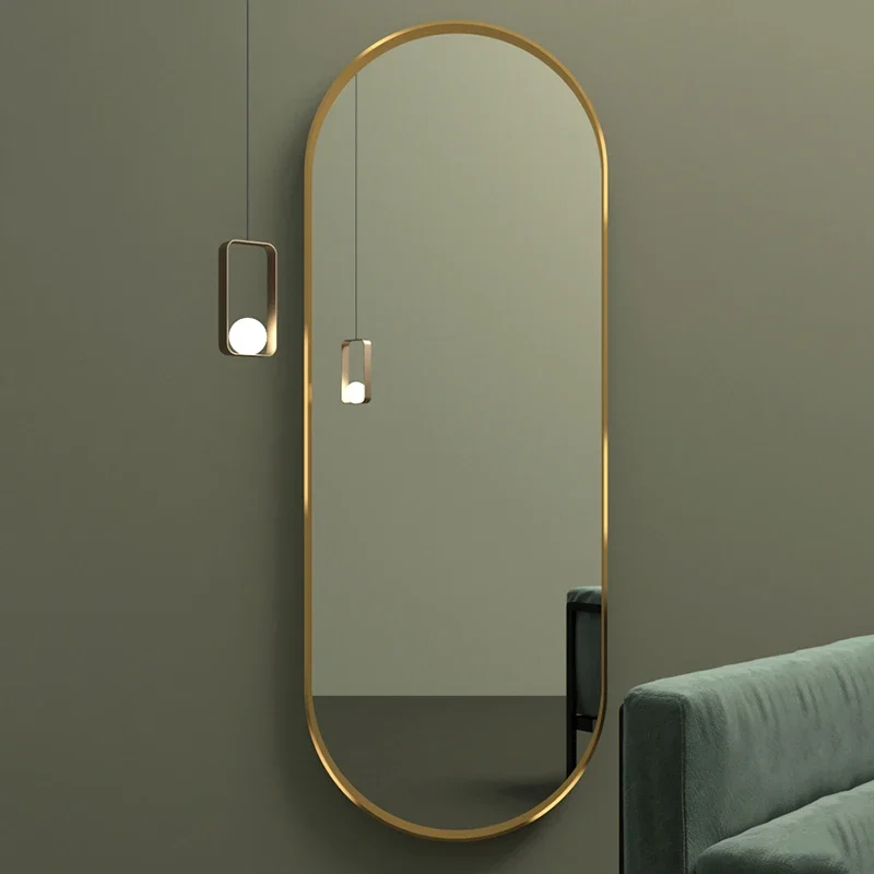 Full Body Living Room Mirrors Vanity Bathroom Large Aesthetic Infinity Mirror Luxury Gold  Decoratie Wall Decor