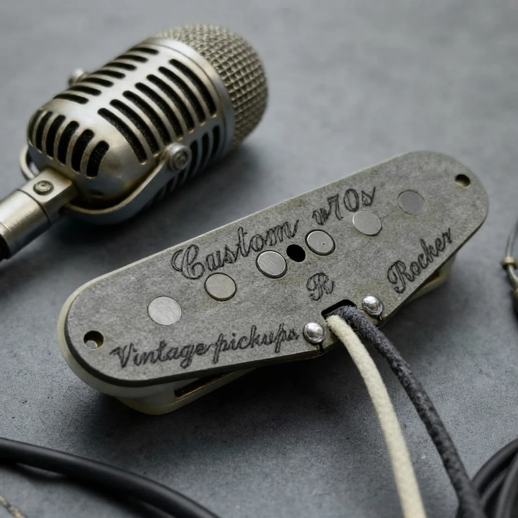 Neck Middle Bridge SSS Set, 70s Vintage Handmade, Single Coil, Alnico 5, Rocker Tone, Mounting Screws for ST Style Guitars