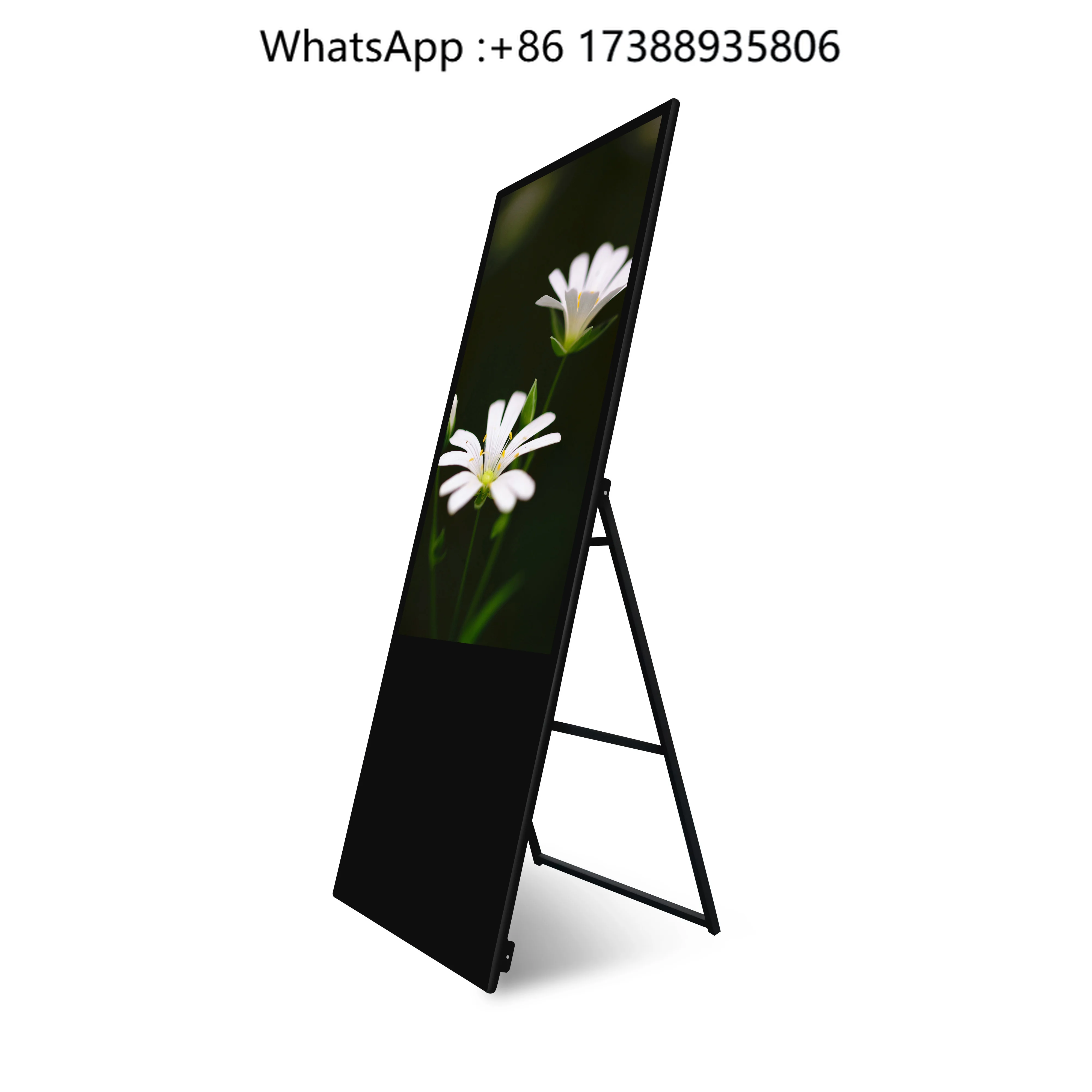 Portable Digital Advertising Screen with Stand Portable LCD Screen Display Portable Smart Advertising Player