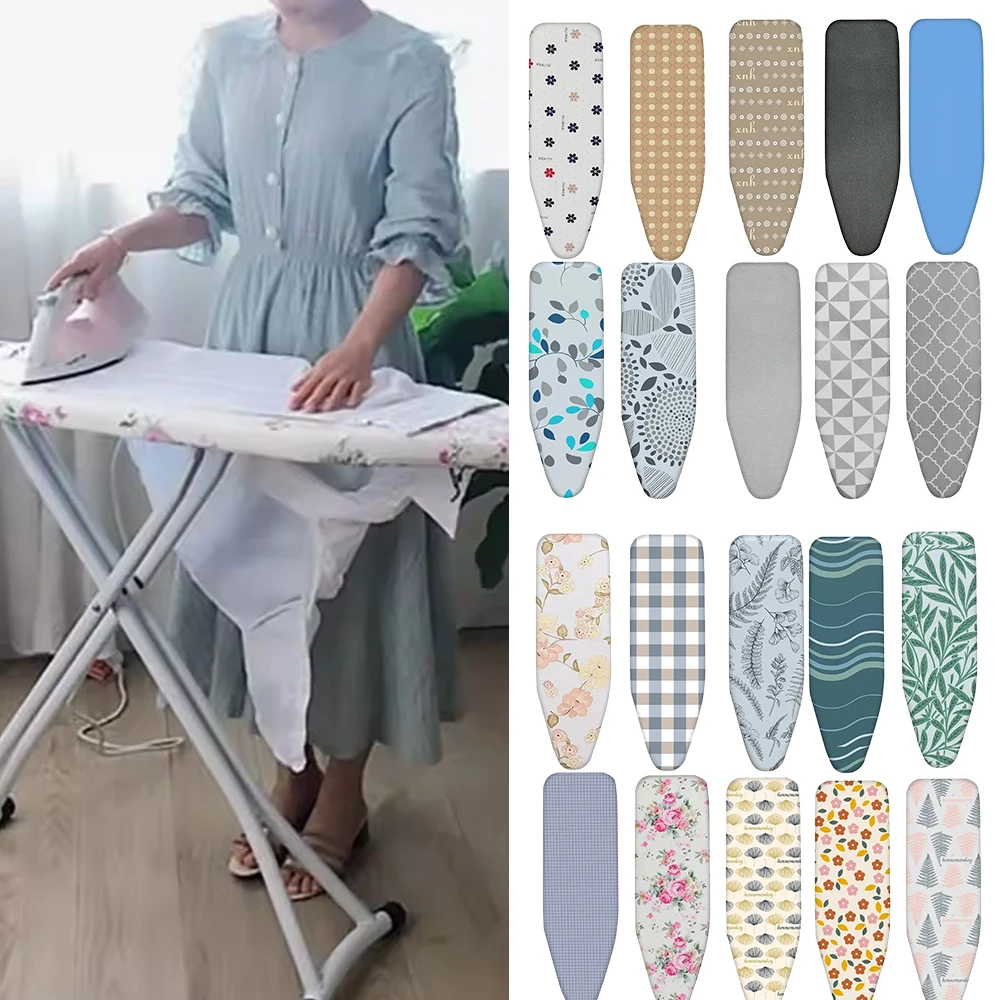 

Universal Ironing Board Cover Pad Heat Resistant Padded Cloth Printed Durable Fabric Anti Scald Elastic Edge Laundry Supplies