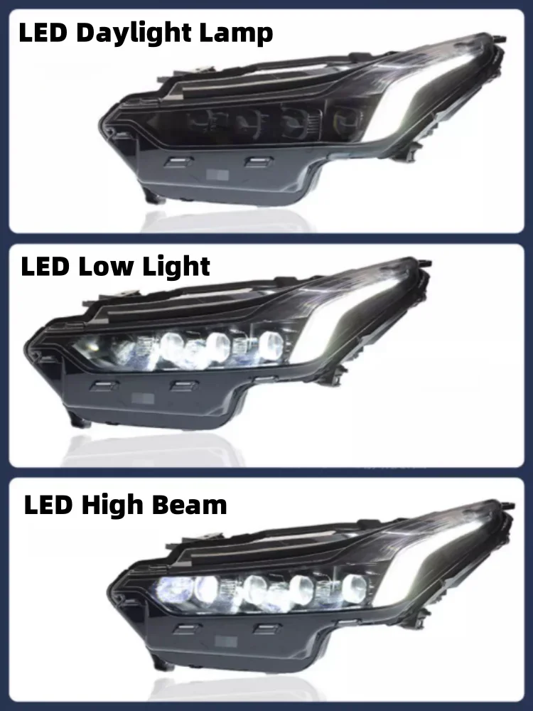 1 Pair LED Headlight for Cadillac CT5 2020-2022 modified LED daytime light  Lens Turn signal Hight beam Low beam