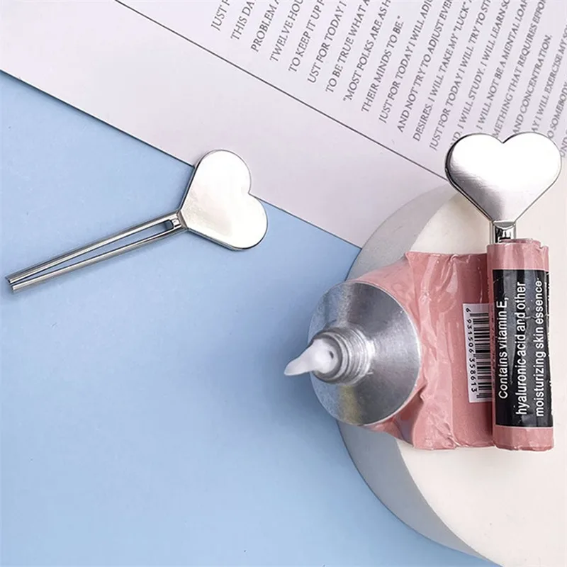 Metal Manual Toothpaste Squeezer Stainless Steel Dispenser Tube Squeezer Hand Cream Tube Key Roller Set Bathroom Accessories