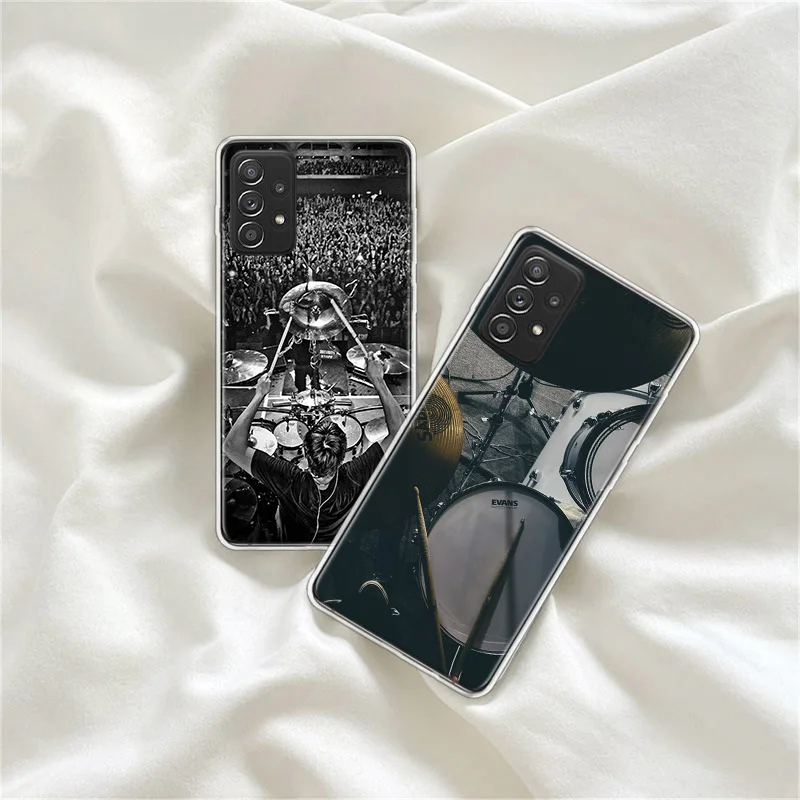 Drum Drummer Music Dj Phone Case For Galaxy S24 S23 FE A54 A34 A24 A14 A10 A20 A20E A30 A40 A70 A50S Samsung A71 A51 A41 A31 A21